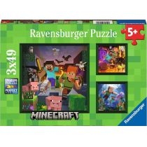 Puzzle 3x49 el. Minecraft 056217 p8 Ravensburger