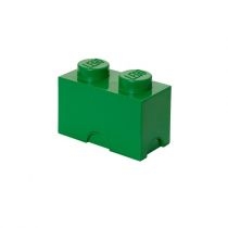 Pojemnik klocek. LEGO Brick 2 Zielony