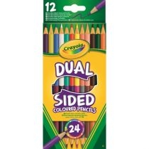 Crayola. Dwustronne kredki ołówkowe 24 kolorów 12 szt.