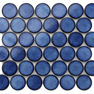 MOZAIKA CERAMICZNA CIRCLE DOTS ROYAL BLUE NIEBIESKA