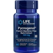 Life. Extension. Pycnogenol. French. Maritime. Pine. Bark. Extract 100 mg. Suplement diety 60 kaps.