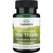 Swanson. Full. Spectrum. Milk. Thistle - Ostropest. Suplement diety 30 kaps.