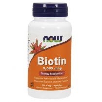 Now. Foods. Biotyna - Biotin 5000 mcg. Suplement diety 60 kaps.