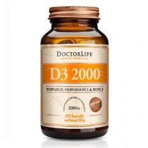 Doctor. Life. D3 2000 cholekalcyferol z lanoliny 2000iu - suplement diety 250 kaps.