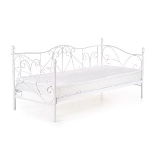 Łóżko metalowe. Sumatra 90x200 cm, białe