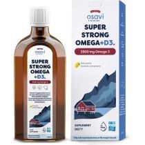 Osavi. Super. Strong. Omega +D3, 3500 mg - smak cytrynowy. Suplement diety 250 ml
