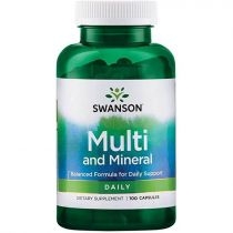 Swanson. Multi and. Mineral. Suplement diety 100 kaps.
