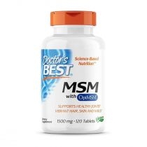 Doctors. Best. MSM with. Opti. MSM Vegan - suplement diety 120 tab.