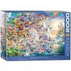 Puzzle 2000 el. Fantastyczne jednorożce. Eurographics