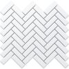 MOZAIKA CERAMICZNA CHEVRON JODEŁKA WHITE MATT