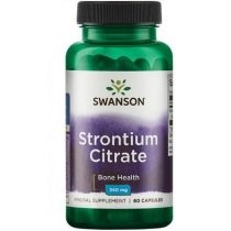 Swanson. Strontium. Citrate. Suplement diety 60 kaps.