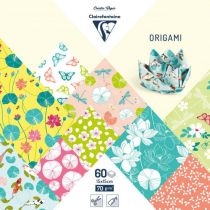 Clairefontaine. Papier origami. Water lilies 15 x 15 cm 60 kartek