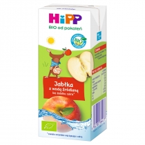 Hipp. Jabłka z wodą źródlaną dla dzieci od 1. roku 200 ml. Bio