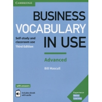 Business. Vocabulary in. Use: Advanced. Book with. Answers and. Enhanced ebook 3rd. Edition