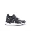 Damskie sneakersy białe. GUESS FL7RAN BLACK/WHITE