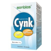 Sanbios. Cynk - suplement diety 30 tab.