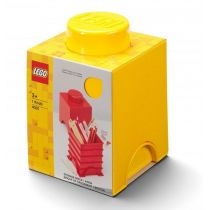 Pojemnik klocek. LEGO Brick 1 żółty
