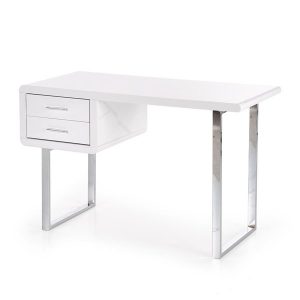 B30 białe biurko w stylu glamour