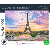 Puzzle 1000 el. Eiffel. Tower, Paris, France. Trefl