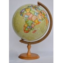 Globus 320 polityczny drewniana stopka
