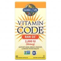 Garden of. Life. Vitamin. Code. RAW D3 Suplement diety 60 kaps.