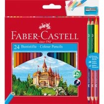 Faber-Castell. Kredki ołówkowe + 3 kredki dwustronne + temperówka 24 kolory