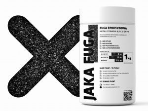 JAKA FUGA | epoksydowa metalizowana. FUGA CZARNA ONYX 1kg