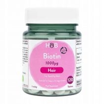 Holland & Barrett. Biotyna - Biotin 1000 mcg. Suplement diety 120 tab.