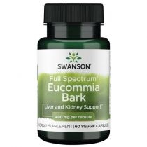 Swanson. Full. Spectrum. Eucommia. Bark 400 mg. Suplement diety 60 kaps.