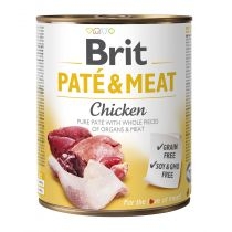 Brit. Pate & meat dog chicken kurczak karma mokra dla psa 800 g[=]