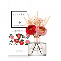 Cocodor. Dyfuzor zapachowy z patyczkami i prawdziwymi kwiatami. Flower. Camellia. White. Musk. PDI30427 200 ml