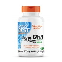 Doctors. Best. Vegan. DHA from. Algae. Suplement diety 60 kaps.