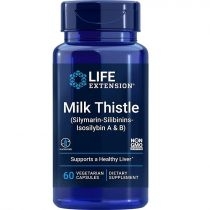 Life. Extension. Milk. Thistle (Silymarin-Silibinins-Isosilybin. A & B) - Ostropest. Plamisty. Suplement diety 60 kaps.