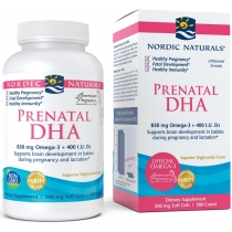 Nordic. Naturals. Prenatal. DHA 830 mg. Unflavored - suplement diety 180 kaps.