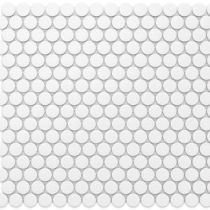 MOZAIKA CERAMICZNA PENNY DOTS WHITE MATOWA