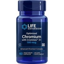 Life. Extension. Optimized. Chromium with. Crominex 3+ Suplement diety 60 kaps.