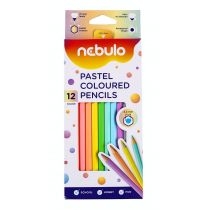 Nebulo. Kredki ołówkowe pastelowe 12 kolorów