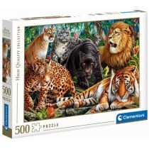 Puzzle 500 el. High. Quality. Collection. Wild. Cats. Clementoni