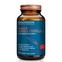 Doctor. Life. Antarctic. Krill. Omega-3 szybko przyswajalne omega-3 z fosfolipidami i astaksantyną suplement diety 90 kaps.