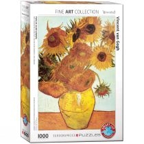 Puzzle 1000 el. Twelve. Sunflowers by. Vincent van. Gogh. Eurographics