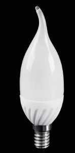 Żarówka. LED - 12 - SMD2835 - E14 - 230V - 4W - biała ciepła - FLAME LE