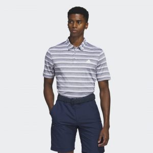 Two-Color. Striped. Polo. Shirt