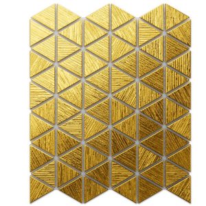 MOZAIKA SZKLANA TRIANGLE BLANKET ZŁOTA GOLD STRUKTURA