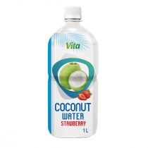 Vita. Woda kokosowa 95% z sokiem truskawkowym 1 l[=]