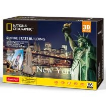 Puzzle 3D 66 el. National. Geographic. Empire. State. Building. Cubic. Fun