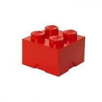 Pojemnik klocek. LEGO Brick 4 Czerwony