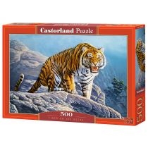 Puzzle 500 el. Tygrys na skale. Castorland