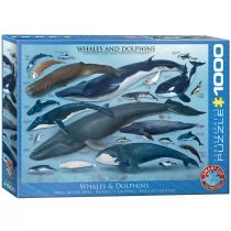 Puzzle 1000 el. Wieloryby i delfiny. Eurographics
