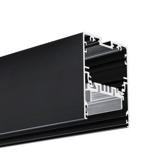 Profil. LED MOD-50 czarny z miejscem na zasilacz