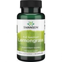 Swanson. Full. Spectrum. Lemongrass 400 mg. Suplement diety 60 kaps.